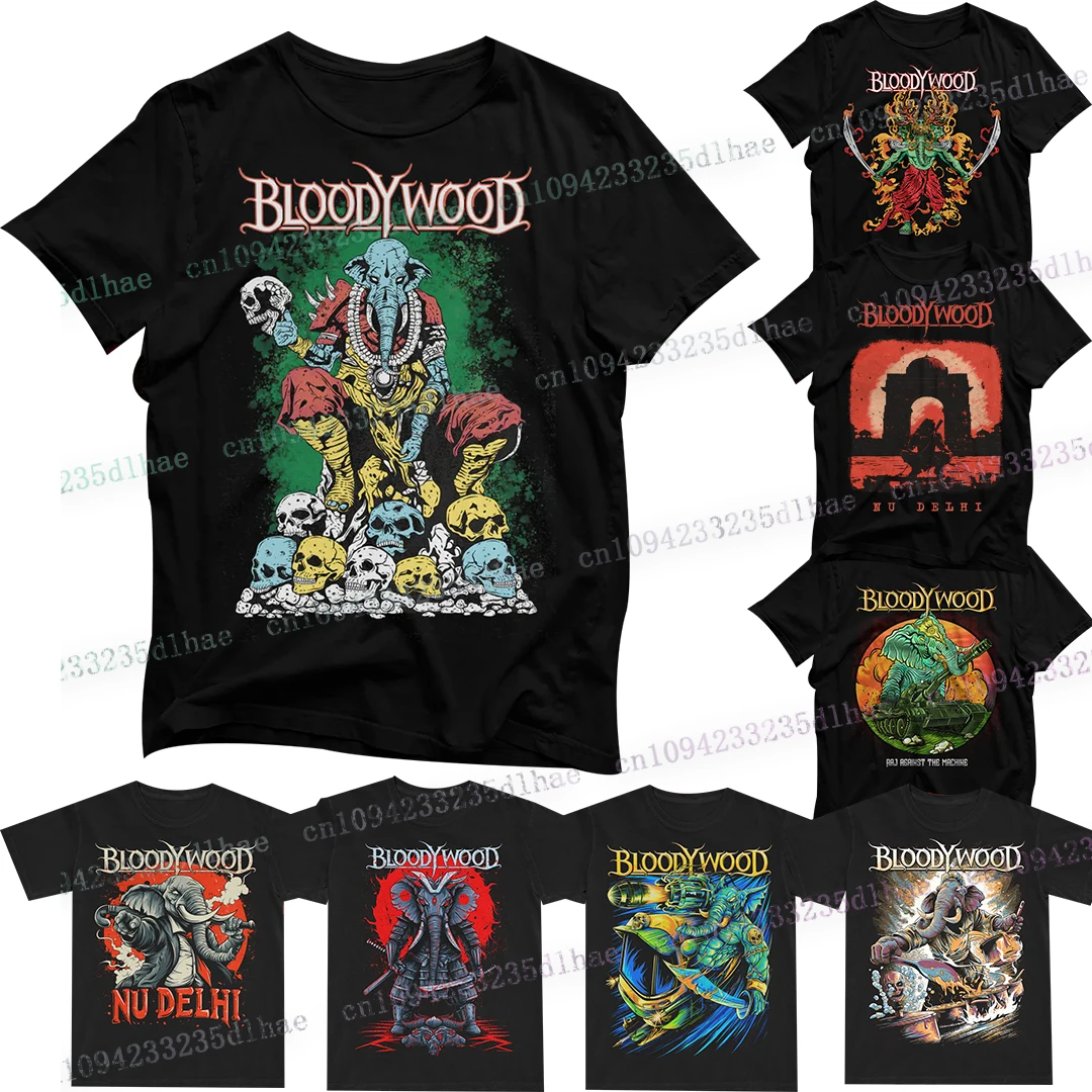 

B-Bloodywood B-Bekhauf Samurai Elephant Tee men women Cotton T-shirts Harajuku Style Shirt Streetwear Tops Hip Hop Men Clothing