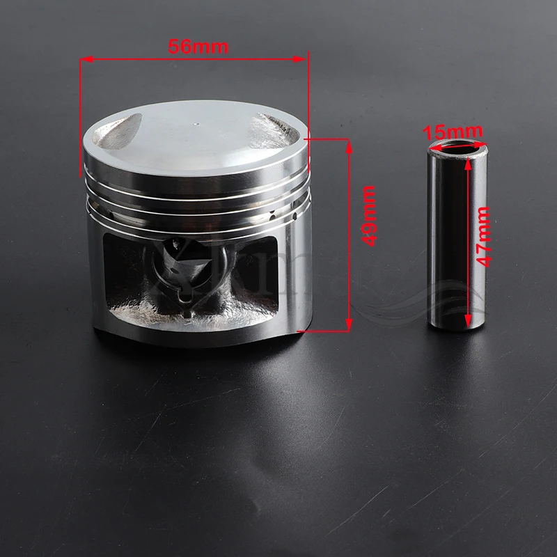 Motorcycle 56.5mm Piston 15mm Pin Ring 1.2*1.2*2.5mm For Honda CG125 CG 125 CB125 XL125 CT125 SL125 TL125 CL125 Lifan Zongshen