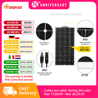 Dokio 12V/18V 100W Flexible Solar Panel For Car/Boat High Quality Monocrystalline Flexible Panel Solar 100w China