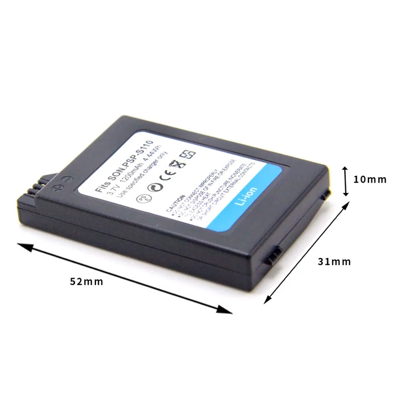 Brand-New High Quality Real Capacity 1200mAh 3.6V Lithium Ion Battery Pack Replacement for Sony PSP 2000/3000 PSP-S110