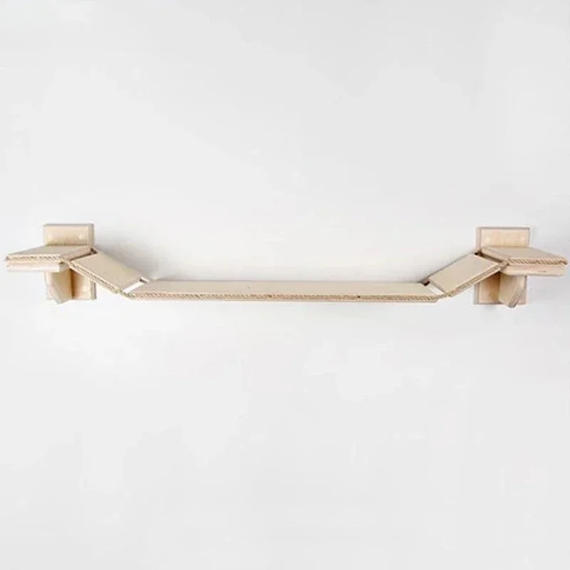 Wall cat climbing frame Suspension bridge Soft ladder Wall climbing Wall hanging cat suspension bridge Wooden