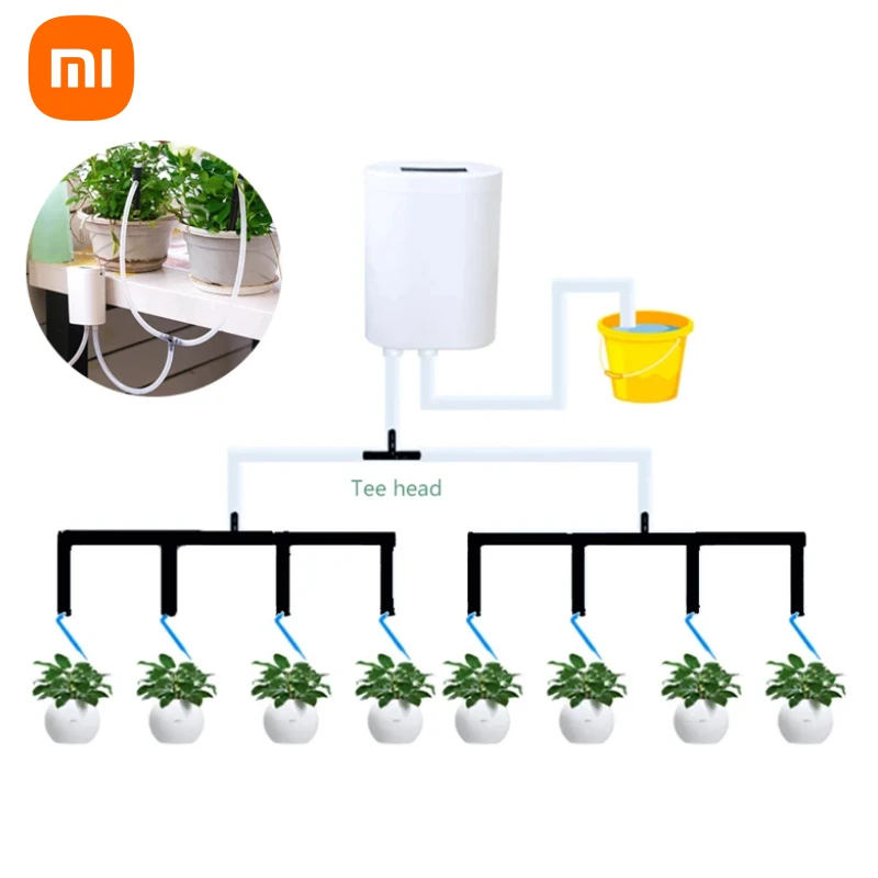 

Xiaomi Automatic Timer Waterers Drip Irrigation 16/12/8/4/2 Pump Self-Watering Kits Plant Watering Device Plant Garden Gadgets