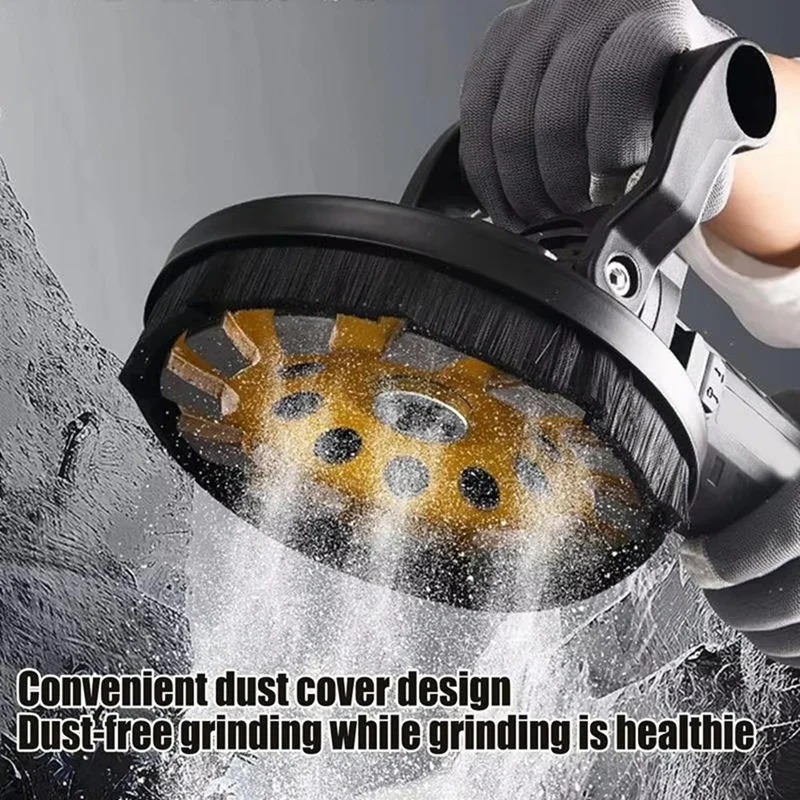 

Dust Cover For Angle Grinder Grinding Dust Cover Shroud Multi-Purpose Dustless Dust Shroud Ergonomic Handle-AU68