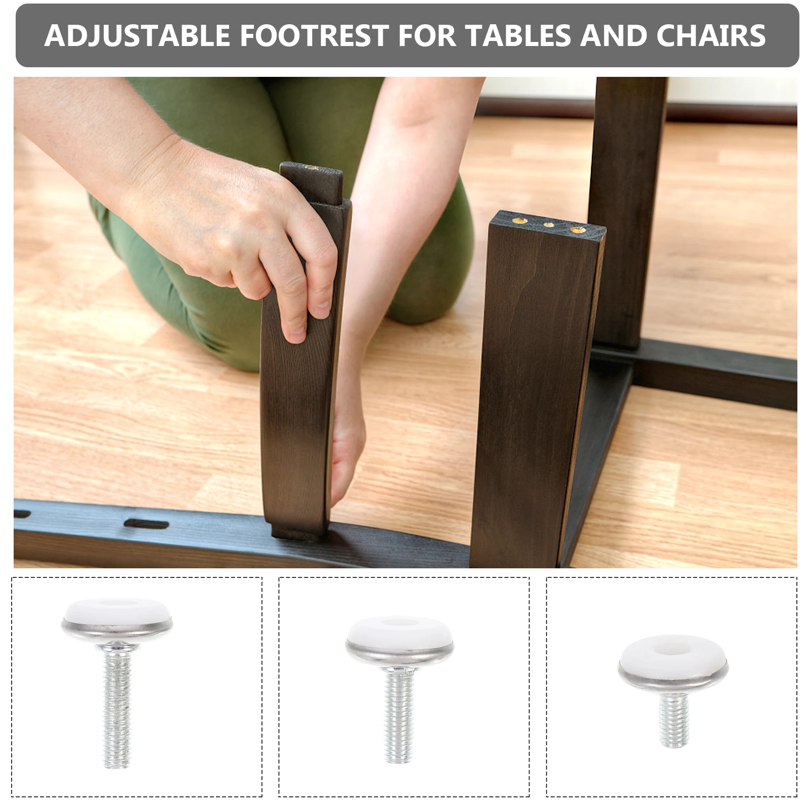 

30 Pcs Iron Adjustable Furniture Furniture Leveler Leveler for Table Chair Bed Sofa Desk Iron Plastic Material