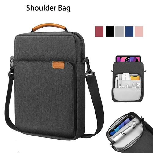 Imagen 1 del producto Bolso de hombro para MacBook Air 13, funda M4 M3 M2 M1, bolso para portátil de 13,6 pulgadas para iPad Air 5 13 Pro 12,9 11 10th A16 S9 8 7 Plus