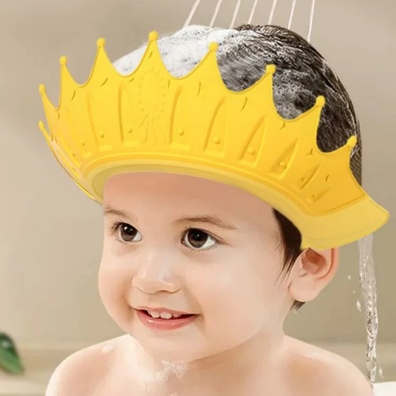 Shampoo Cap Waterproof Ear Protection Baby Shower Cap with Adjustable Silicone Children's Shampoo Cap