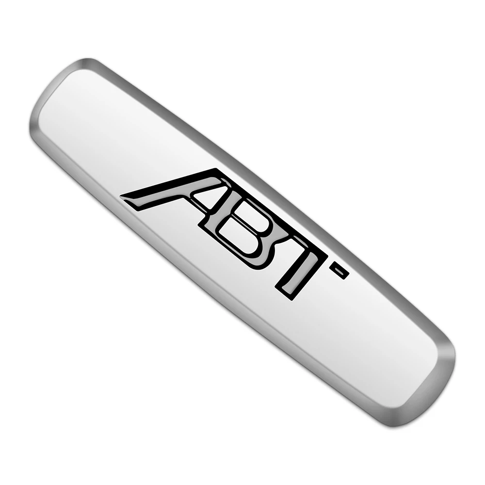 2 قطعة/الوحدة الفضة ABT شعار لأودي ملصق مقعد السيارة ملصق لشركة فولكس فاجن أودي RS3 RS4 RS5 Q5 Q7 Q3 SQ5 A6 A7 A8 A4 A5 A3 S4 S5 TTS