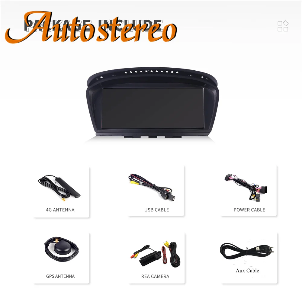 8.8 Inch Wireless CarPlay Android Auto Car Multimedia Radio For BMW 5/3 Series E