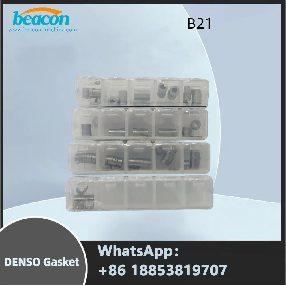 Beacon 200PCS B21 1.50-1.77mm Common Rail Injector Adjustment Washers Shims Repair Kits B21 Auto Diesel Engine Gasket for denso