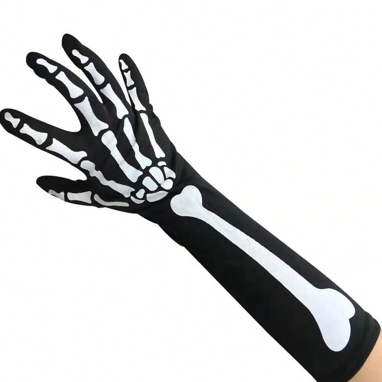 قفازات الهيكل العظمي للهالوين حفلة الرقص حفلة الرعب شبح الهيكل العظمي قفازات أداء زي الدعائم