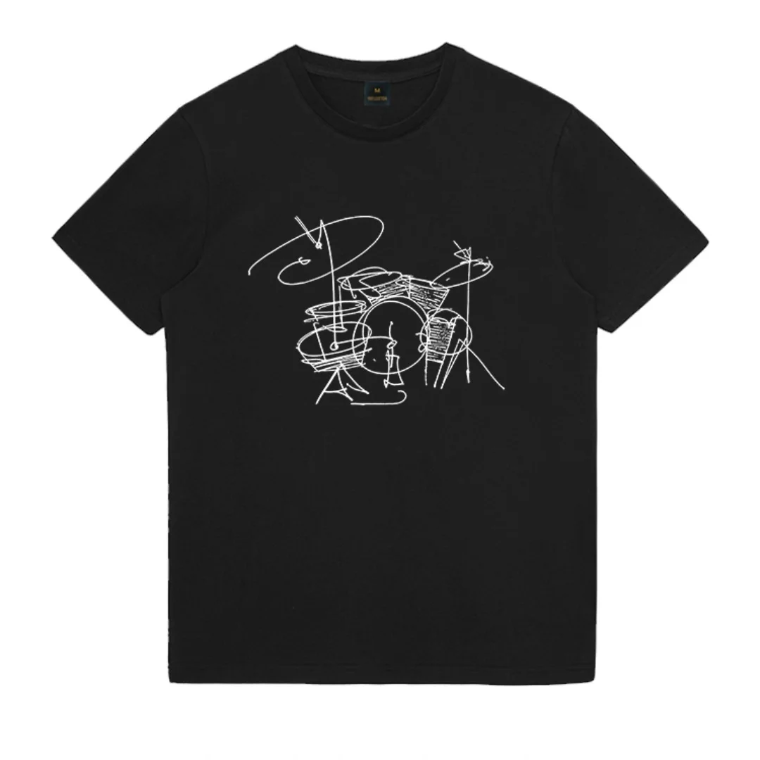 ラインロック落書きグラフィック Tシャツ夏のファッションスポーツ純粋な綿メンズ Tシャツ子供服 Tシャツ Y2k 女性