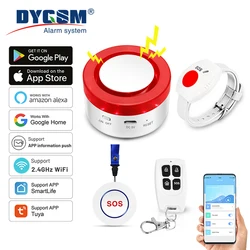 WiFi Panic Button for Elderly Senior Emergency Fall Alert Devices SOS Life Alarm Caregiver Pager Tuya Smart APP Notification