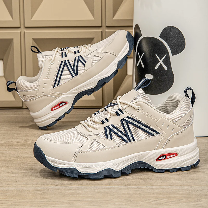 

2026 Hiking Shoes Men Women Mesh Sneakers Breathable Fashion Mountain Shoes Boy Spring Autumn Summer Work Shoes Outdoor Trekking