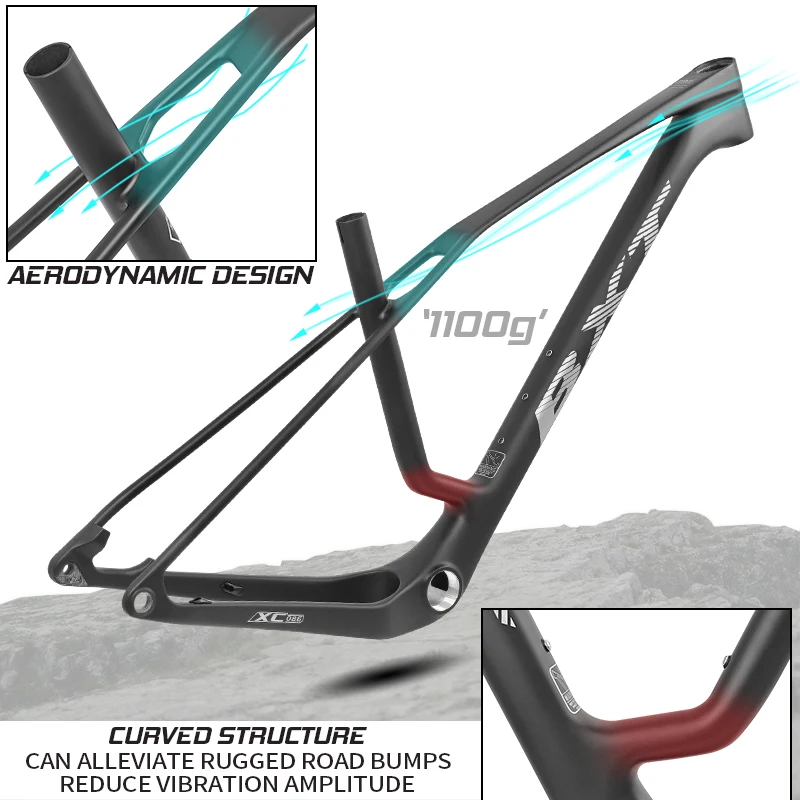 BXT MTB Frame Model-086 Carbon Fibre T1000 29er Carbon Mountain