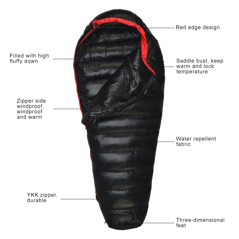 Goleading Cold weather single ultra-light 95% white goose down sleeping bag