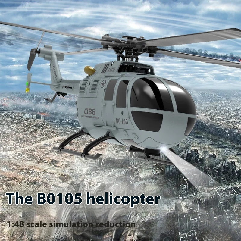 

Remote Control RC Helicopter BO105 Model Fighter Plane Children's Toy Educational Simulation Aerial Vehicle Model Kit