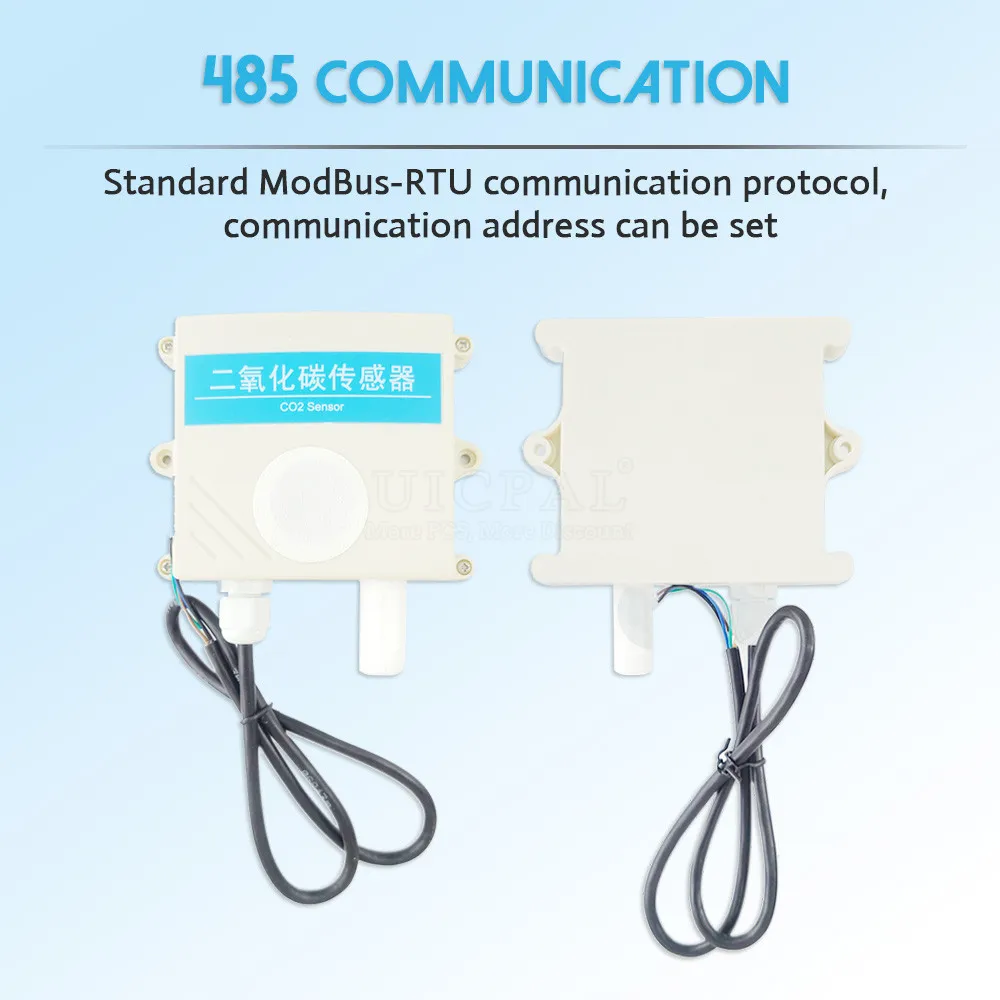 Imagem -03 - Sensor Transmissor Detecção de Concentração de Gás para Cultura de Estufa Rs485 420ma 05v 010v Detector de Saída Co2 0-5000ppm Co2