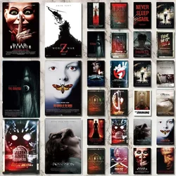 Classic Horror Movie Metal Poster Plaque Metal Metal Poster Tin Sing Decoration Bedroom Man Cave Cinema Wall Home Decor  Poster