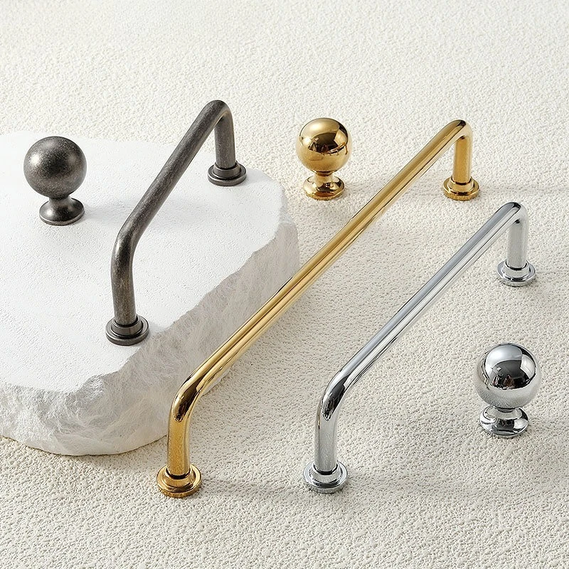 

Современные мебельные ручки Яркие серебряные/золотые ручки для шкафов и ящиков Спальня Гардероб Комод Ручки тумбочки