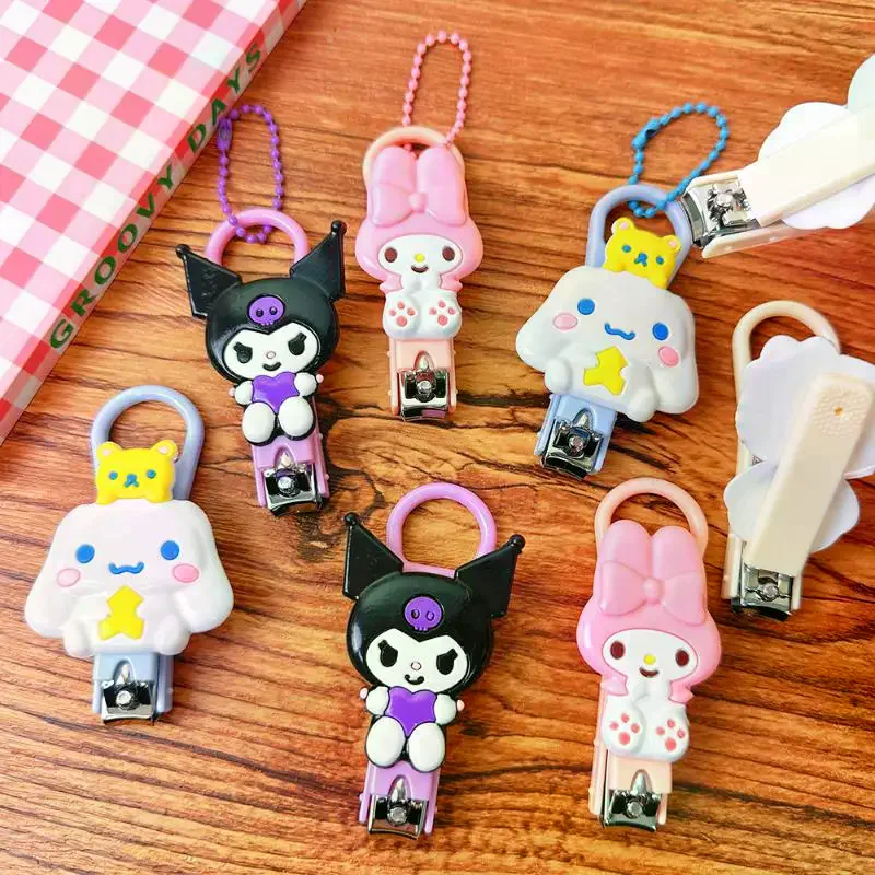 

1 шт. Набор для маникюра для девочек Sanrio Hello Kitty: милые кусачки для ногтей Kuromi, My Melody, Cinnamoroll – идеальный подарок на Рождество