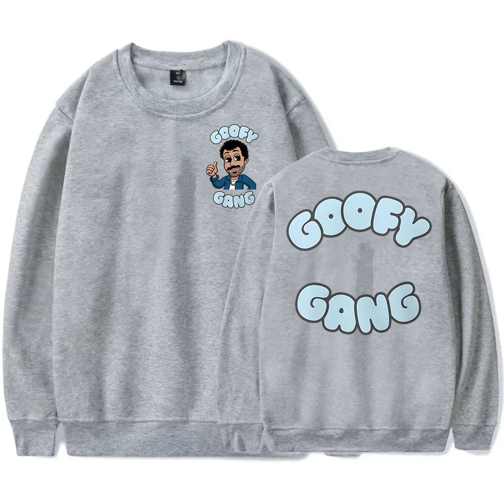 جديد Goofy Gang Crewneck البلوز مورغان جاي المغني الطباعة هوديس كم طويل للجنسين الشارع الشهير فضفاض الرجال النساء البلوز Gra #3