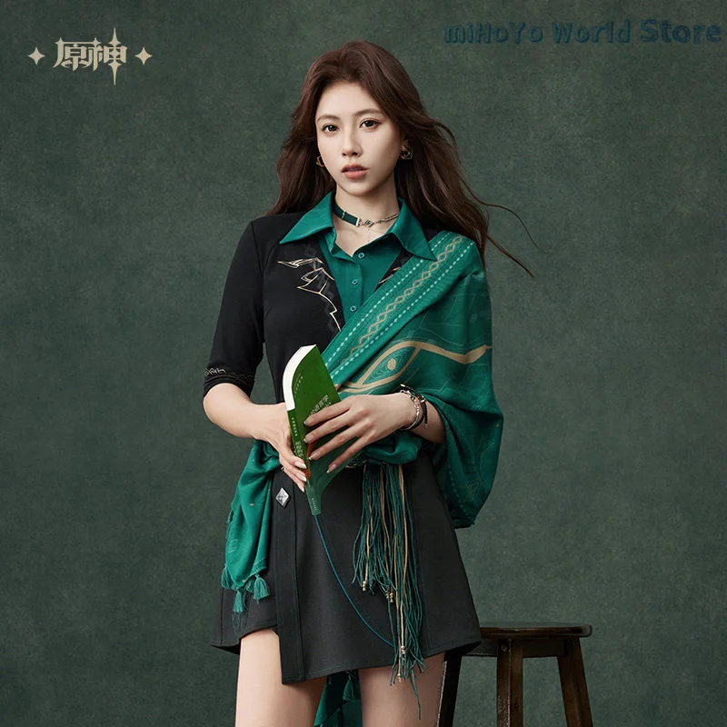 알하이탐 스카프 오리지널 겐신 임팩트 알하이탐 테마 인상 봄과 여름 숄 스카프 코스프레 도진 생일 선물 썸네일 3