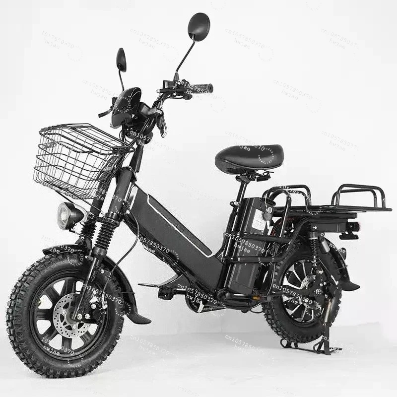 Off-road two-wheeled electric vehicle 240W, two batteries 21A, electric bicycle, battery car for delivery and express delivery.