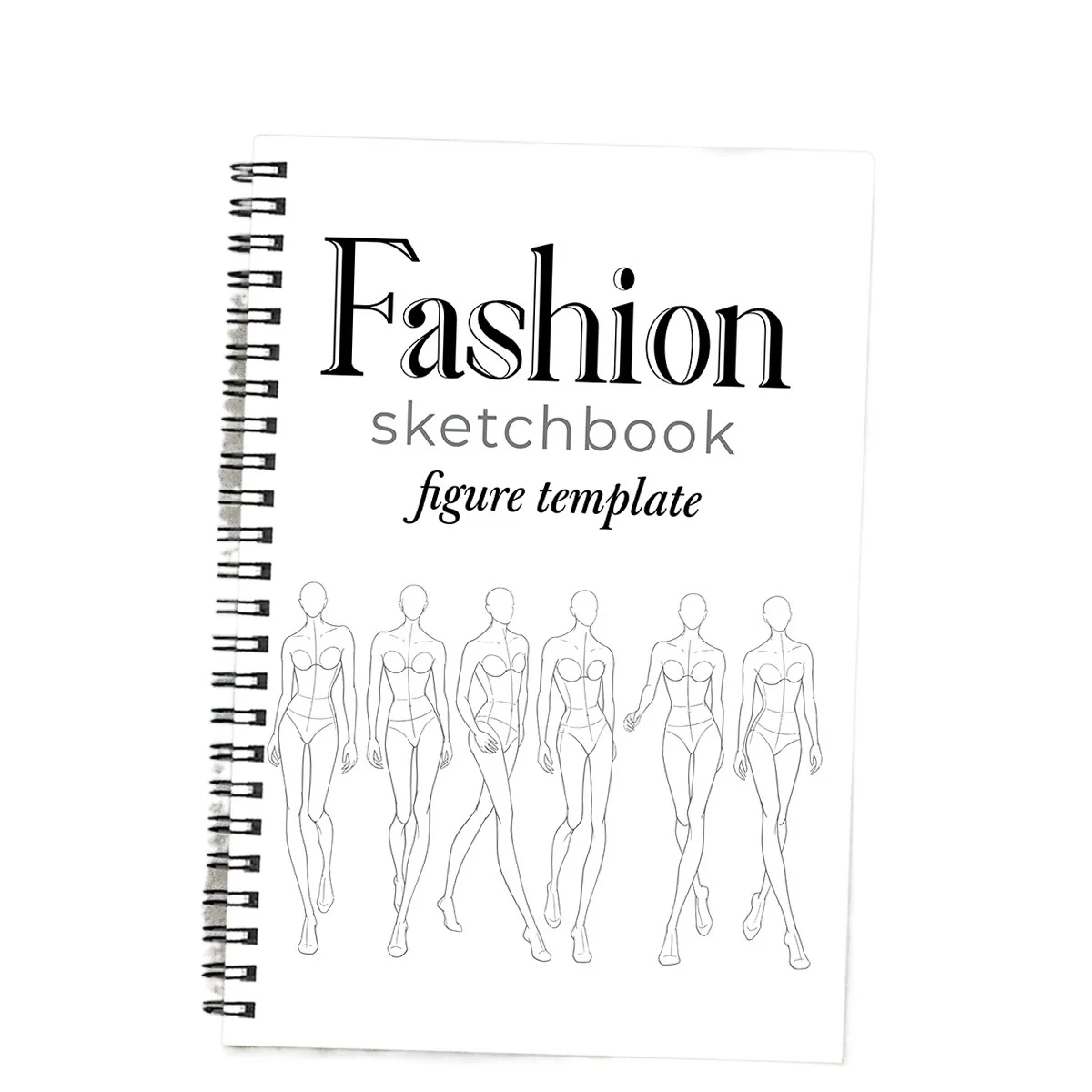Fashion Sketchbook with Figure Templates, Fashion Design Drawing Workbook for Fashion Illustration Practice