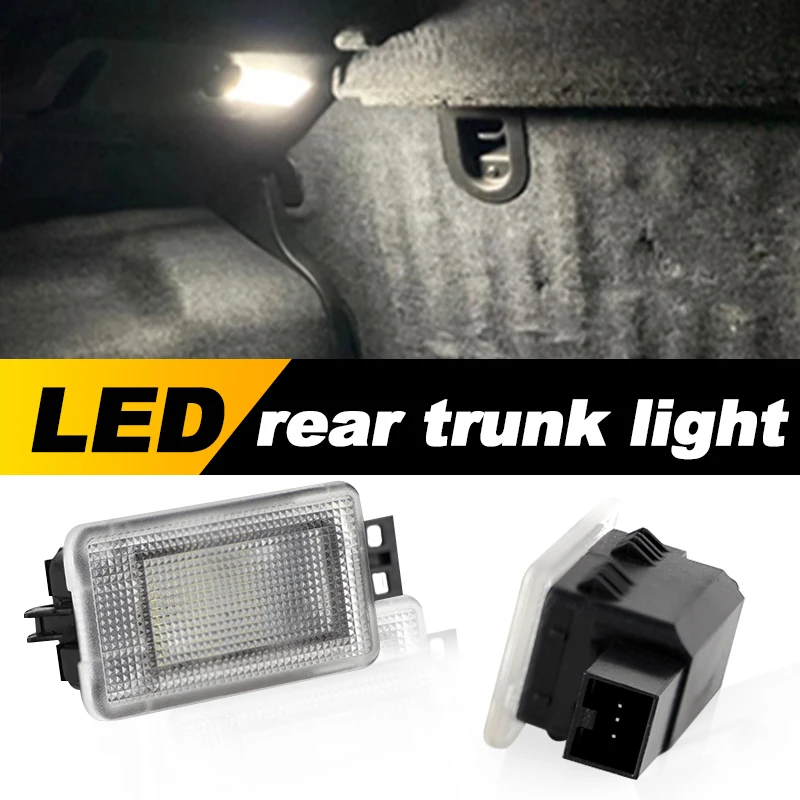 2Pcs LED Courtesy Luggage Trunk Boot Light Footwell Welcome Door Lamp For Volvo V40 V40CC V60 S60 S80 XC40 XC60 XC90 OEM:1286317