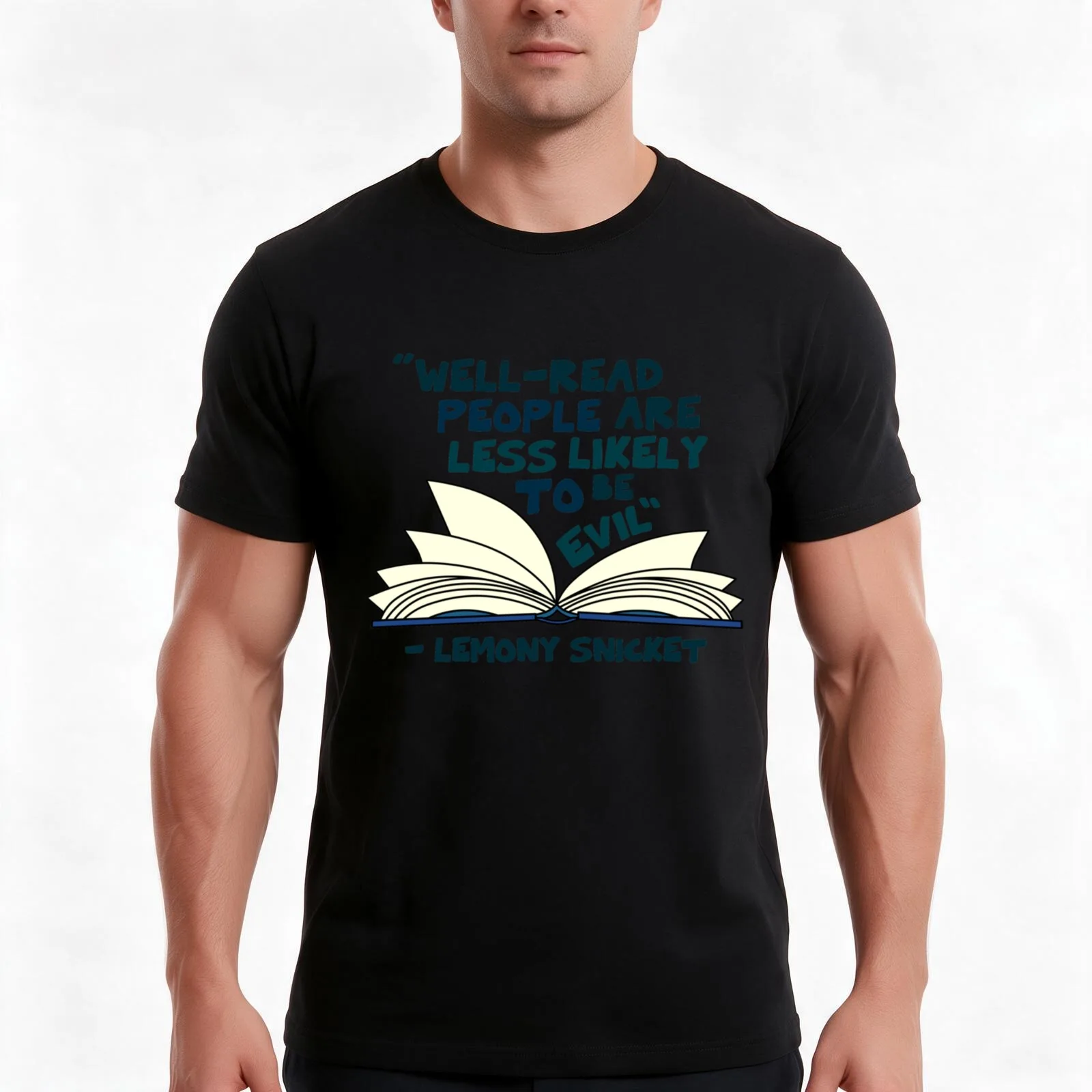 A Series of Unfortunate Events - Lemony Snicket T-Shirt, Summer Casual Cotton Tee, Oversized Streetwear Tops, Unisex Men Women