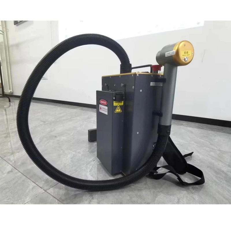 Hot Sale 300w 100w Pulse Portable Laser Rust Oxide Removal Cleaning Machine Backpack Fiber Wood Oil Laser Cleaner