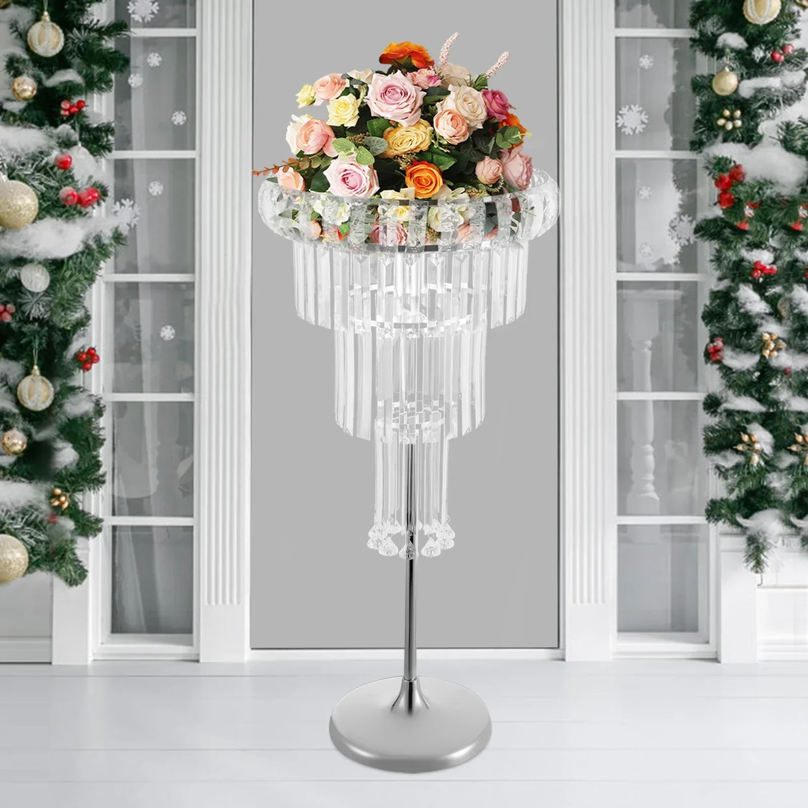 

Clear Flower Stand Wedding Flower Stand with LED Outdoor Plant Shelf Wedding Acrylic Flower Stand Plant Stands