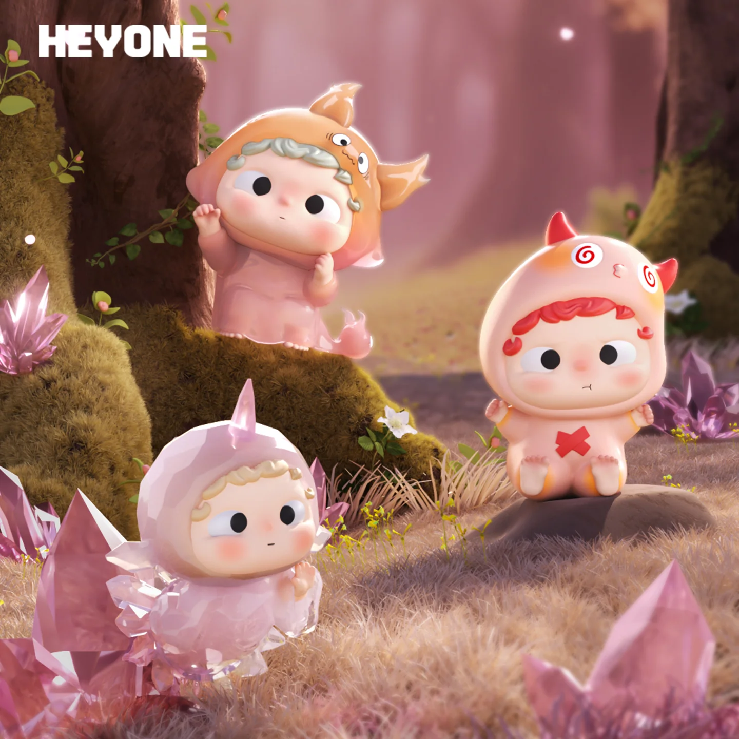 

Аутентичный запас Heyone, мини-капюшон, приключение, милые гранулы, слепая коробка, орнамент, новая трендовая фигурка, памятный подарок на день рождения