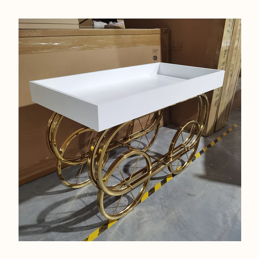 Nieuwe Aankomst Metalen Candybar Kar Voor Bruiloft Verjaardagsevenementen Decoratie Acryl Snoepwagen