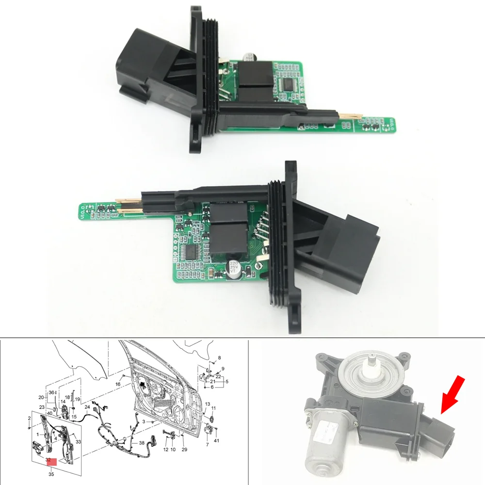 Модуль управления стеклоподъемником с функцией One Touch Anti Pinch для Opel Astra J MK6, Vauxhall Zafira C, Insignia A