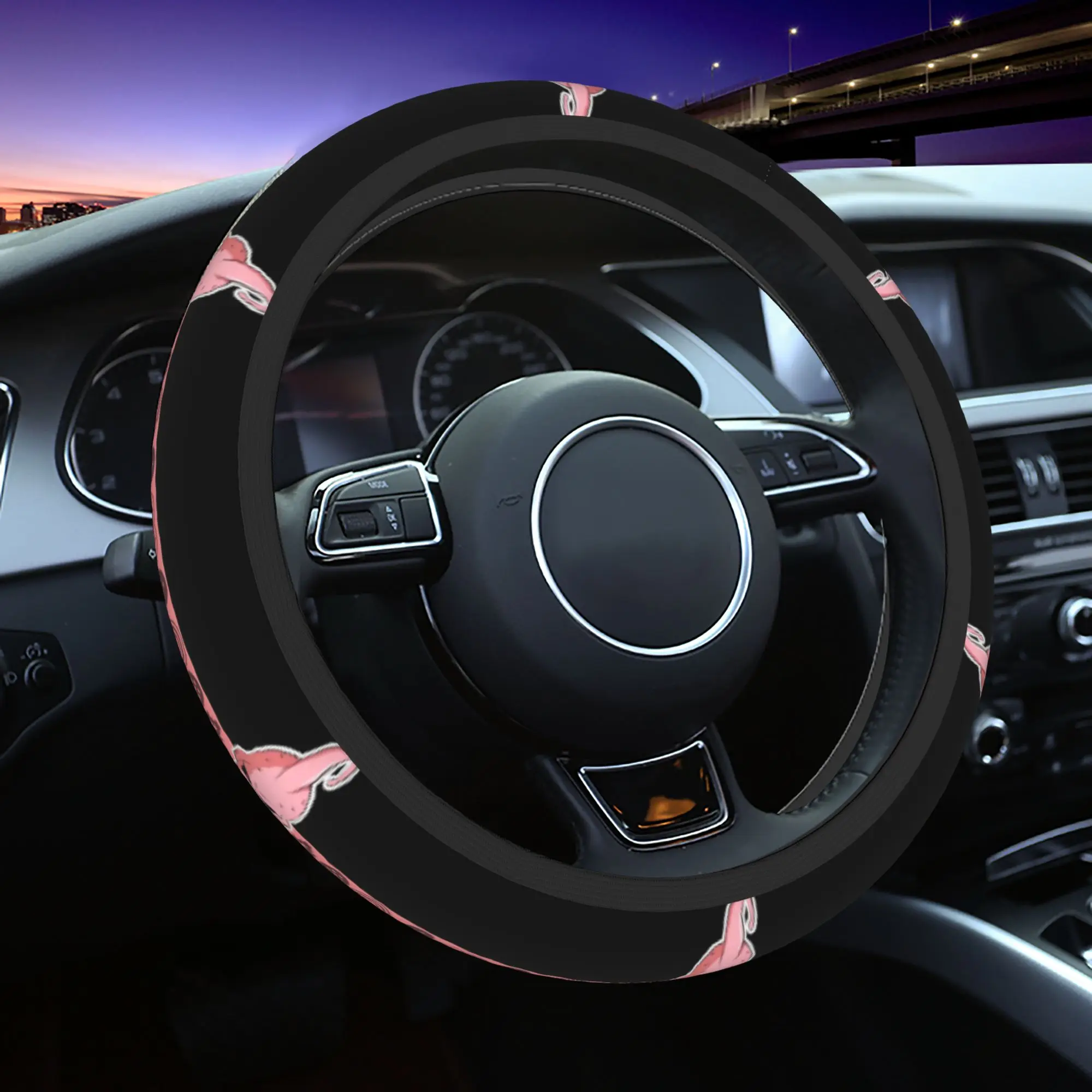 

Car Steering Wheel Cover Dragon Ball Z Majin Buu Universal Braid On The Steering Wheel Cover Auto Decoration Car Accessories