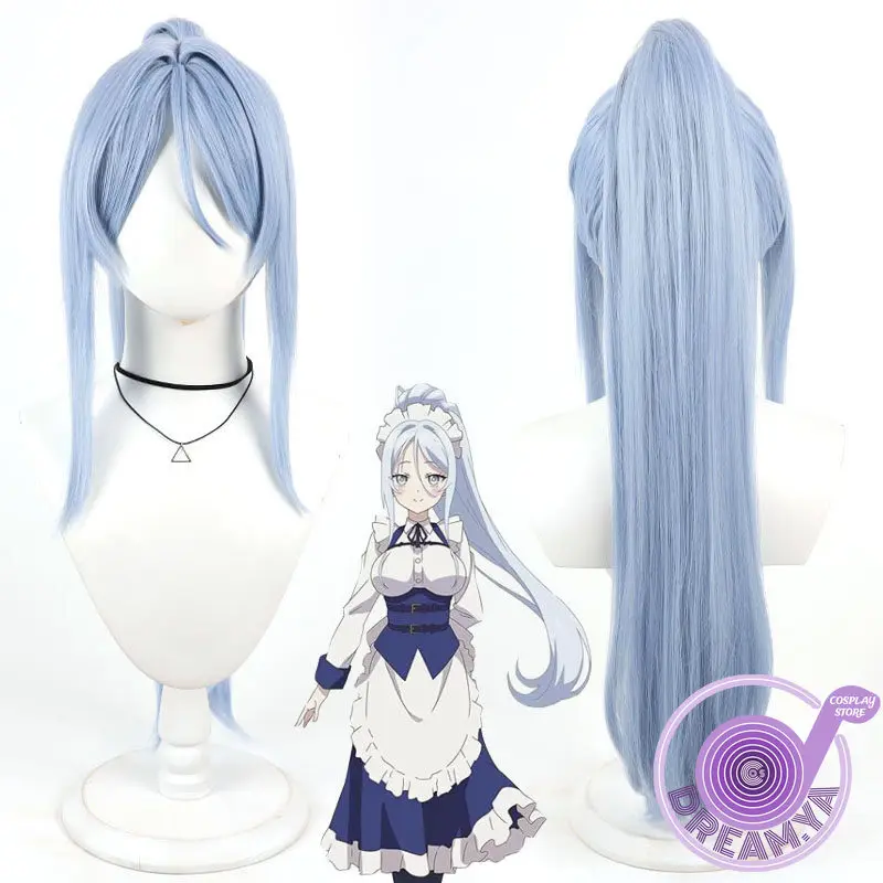 

Sylpha Cosplay Wig Reincarnated As The 7th Prince Blue Ponytail Heat Resistant Synthetic Hair Halloween Party Role Play Carnival