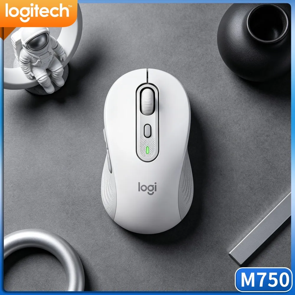 Logitech M750 Ergonomic Mouse Quiet Comfort Click Three Device Fast Sync Twenty Month Battery Home Desk Practical Pick