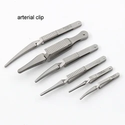 Shi Qiang medical stainless steel instrument arterial hemostatic clip temporary blocking clip hemostatic clamp arterial clip