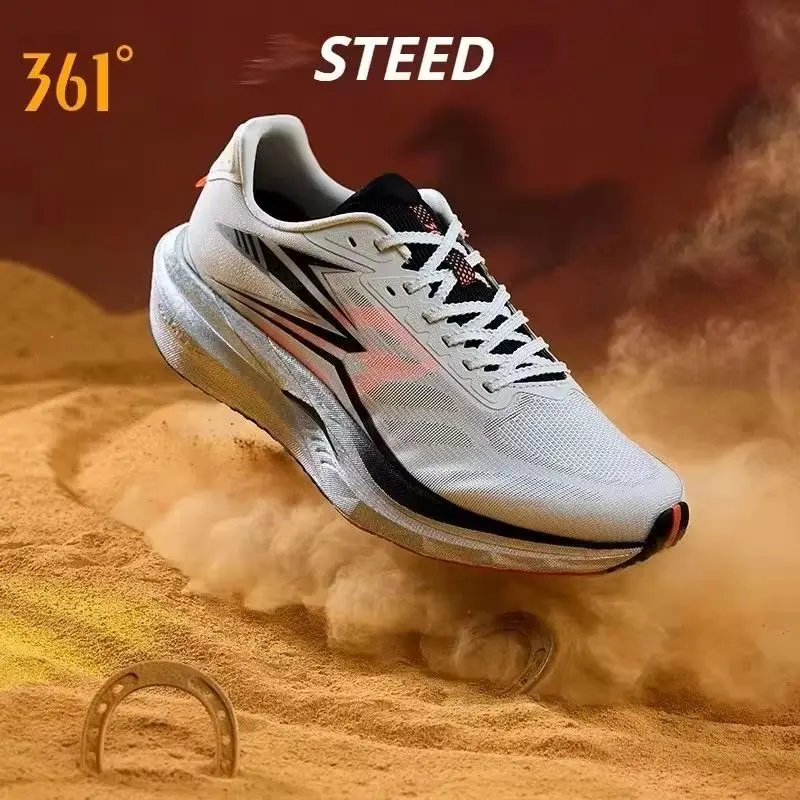 361 Degrees Steed Men's Running Shoes Breathable Stable Rebound Grippy Durable Marathon Male Sneakers 672612203
