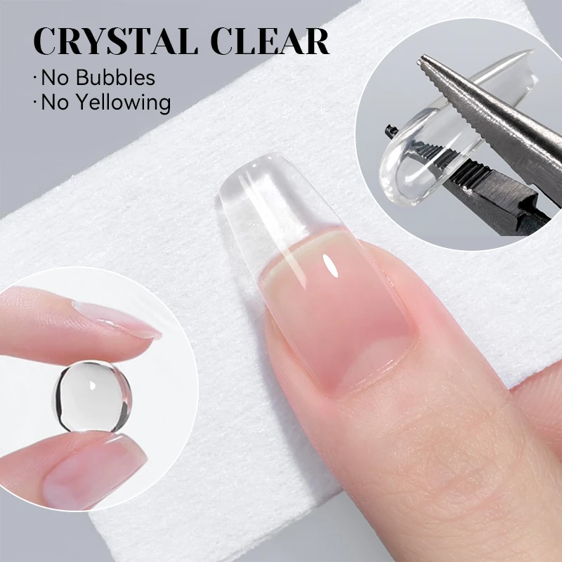 NICOLE DIARY-Gel de uñas antiadherente para extensión de manos, pegamento transparente para tallado 3D, barniz de Gel UV para construcción