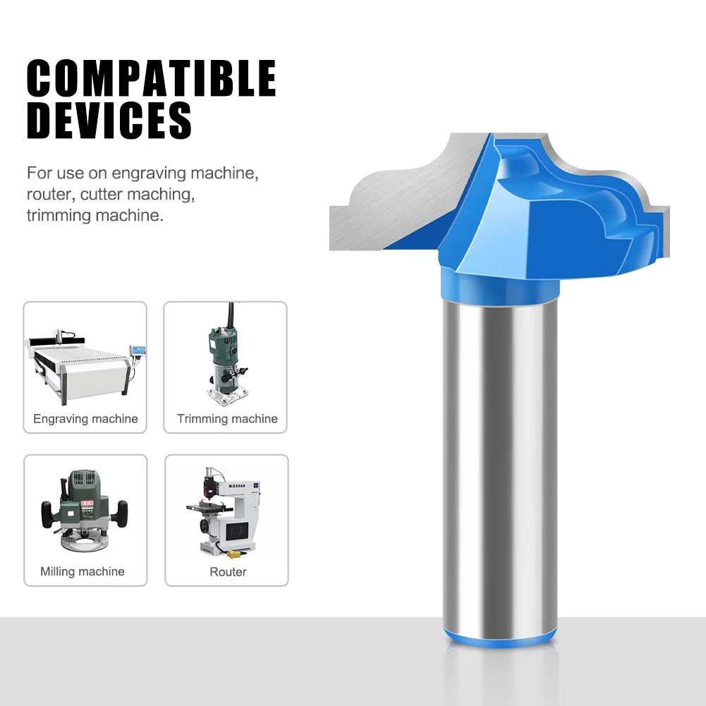 1pc Doppel Rand Arc Router Bit für Schrank Tür Panel Rand Fräser Holzbearbeitung Dekoration Hartmetall Spitze