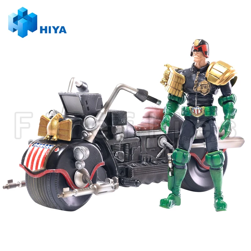 1/18 hiya ชุดตุ๊กตาขยับแขนขาได้ขนาด3.75นิ้ว gratis ongkir ของเล่นโมเดลอะนิเมะผู้พิพากษา dredd & lawmaster Mark II