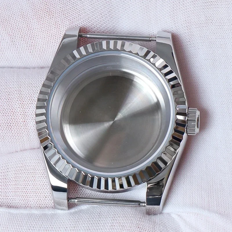 High Quality Tooth Bezel Sapphire Crystal Glass Water Resistanst Watch Case For Nh35 Nh36 NH34 Mechanical Automatic Movement image 4