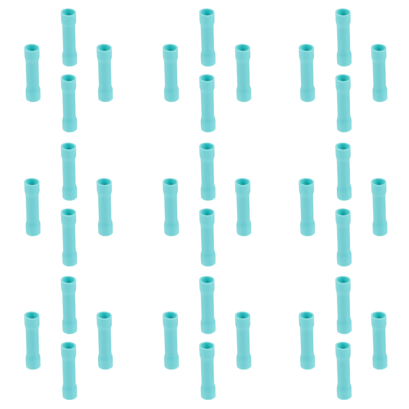 100Pcs Cold Press Terminal Wire Crimp Connectors Insulated Heat Shrink Butt Splice Electrical Cable Wire Repair Connector