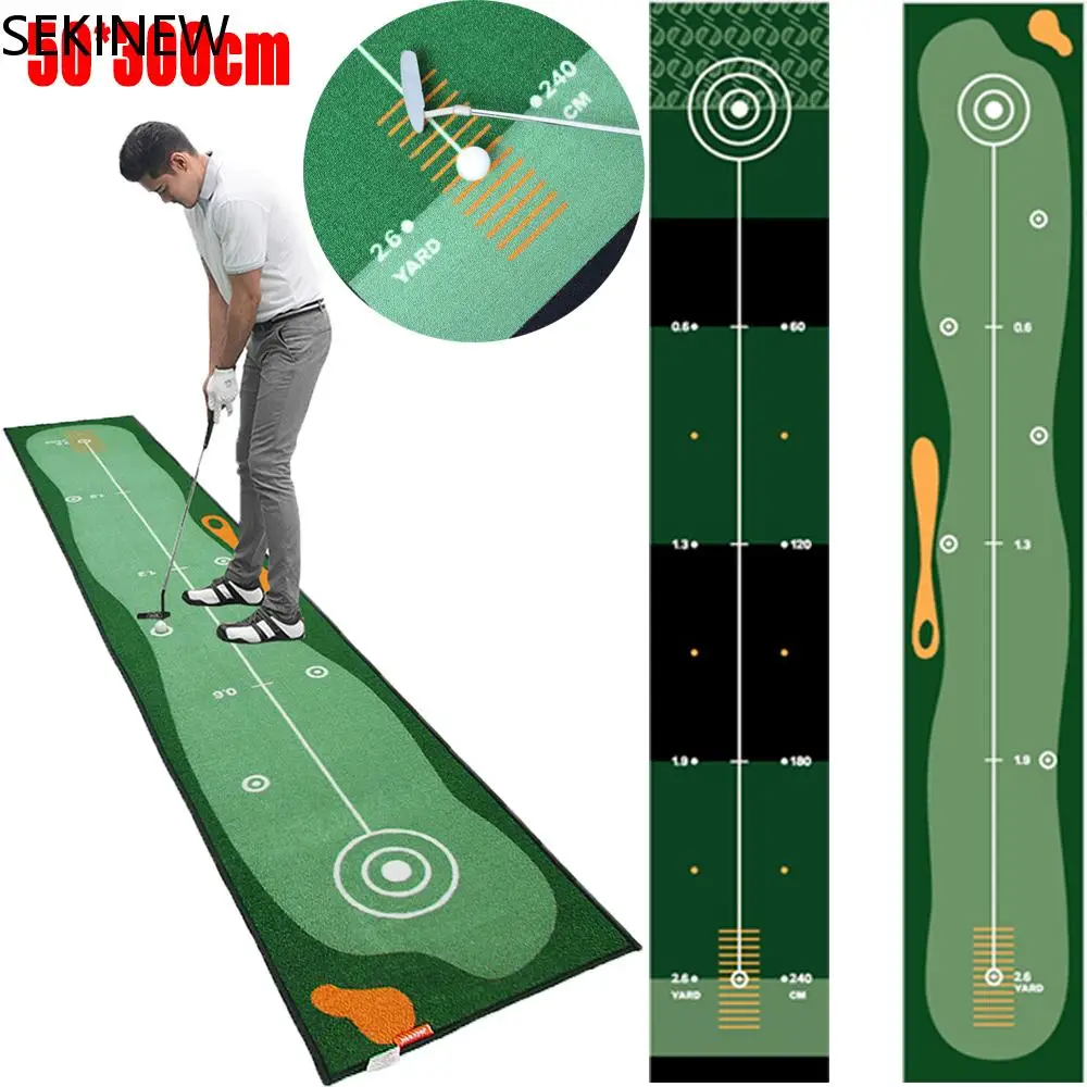 

Golf Training Residential Home Exercise Artificial Grass Golf Practice Putting Mat Trainer Pad Golf Carpet Hitting Games