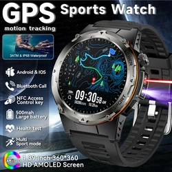 2025 New GUHUAVMI Outdoor Sports Men Smart Watch infrared Laser 3ATM Waterproof 500mAh Bluetooth call Health monitor Smartwatch