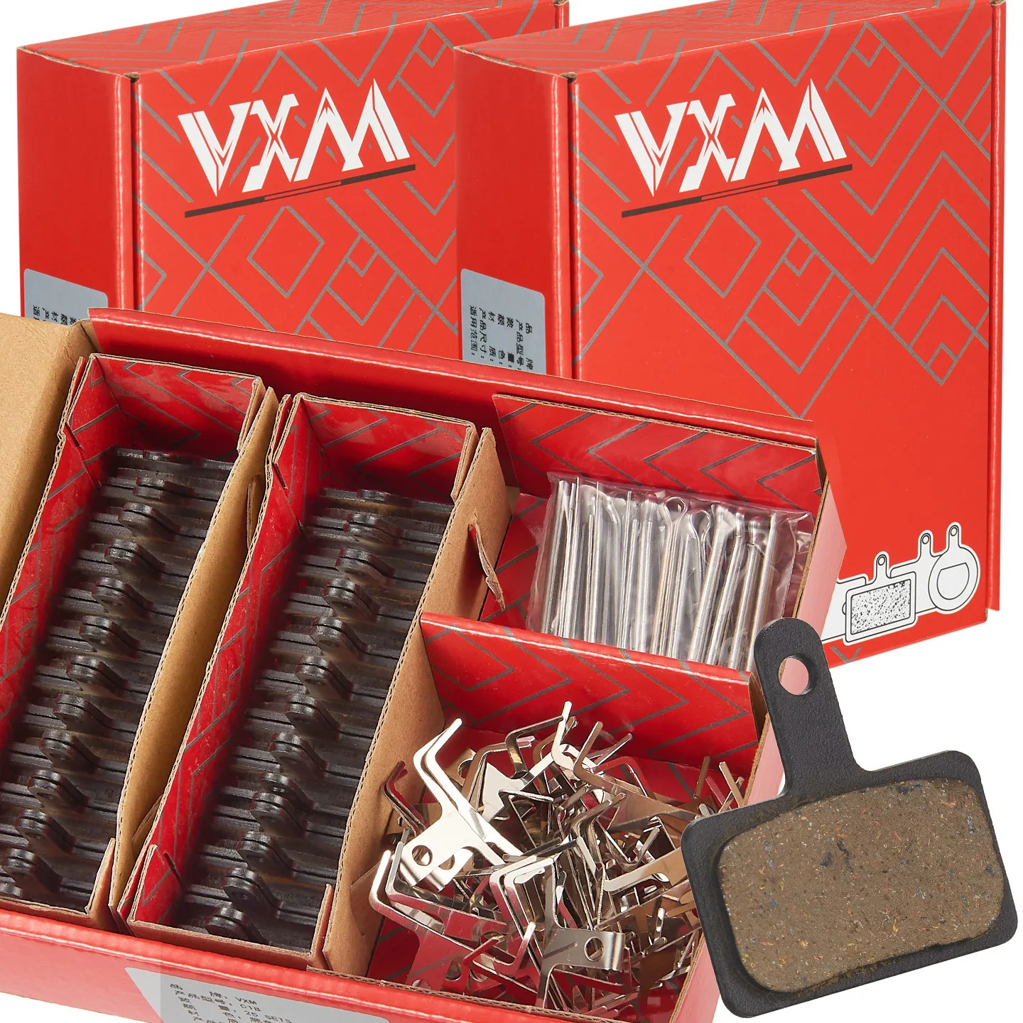 

Mountain bike resin fiber to make oil discs, disc brakes, brake pads, brake pads, 25 pairs of bicycle brake pads Bicycle Parts