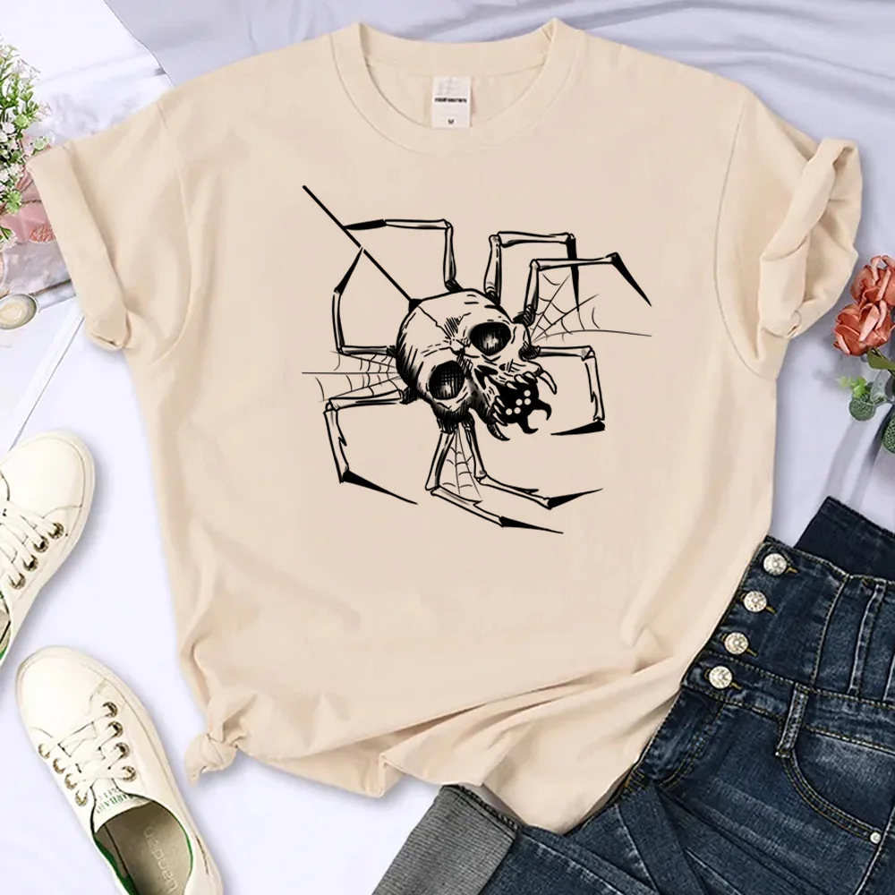 

skull t-shirts women Japanese anime designer t shirt girl designer comic clothing