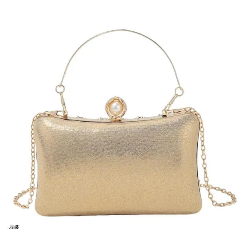 D0UD Women Evening Handbag Rhinestones Wedding Party Purse Trend Evening Clutch Bag